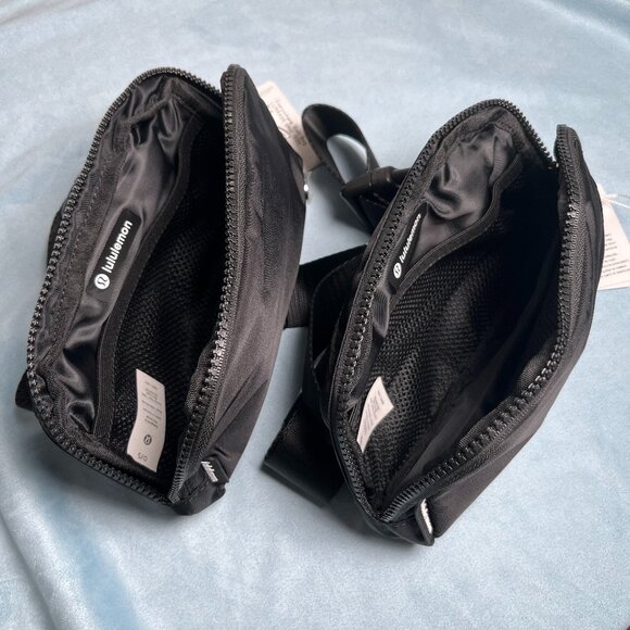 2-Pack Lululemon Belt Bag Black - NEW (Bundle of 2) 1L Crossbody Bag Everywhere - Picture 2 of 4